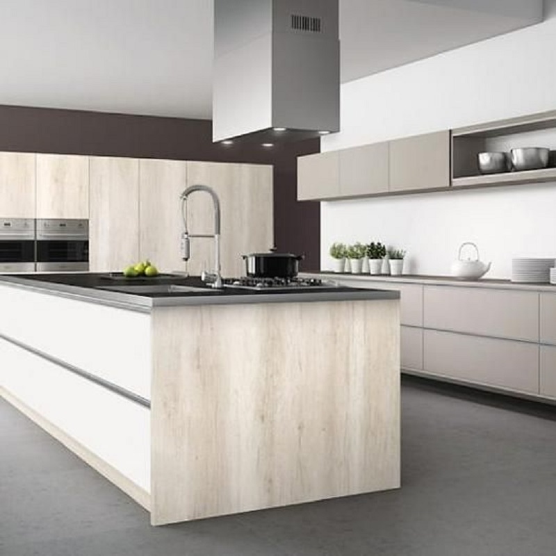 Cocina medium con apertura por perfil manija