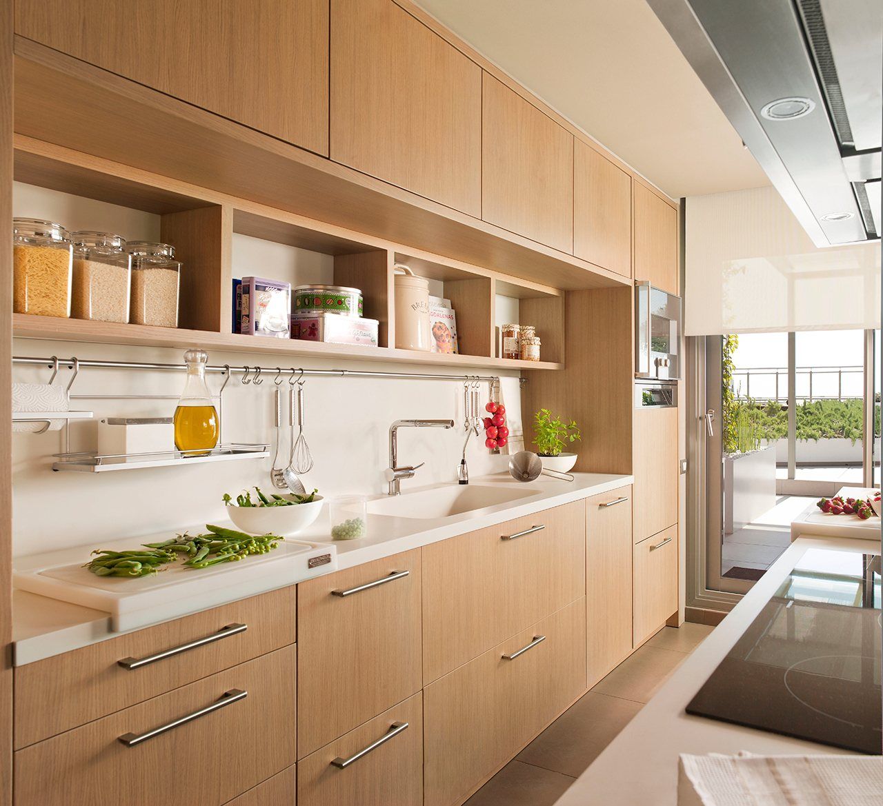 Amoblamiento de cocina premium con apertura por tirador