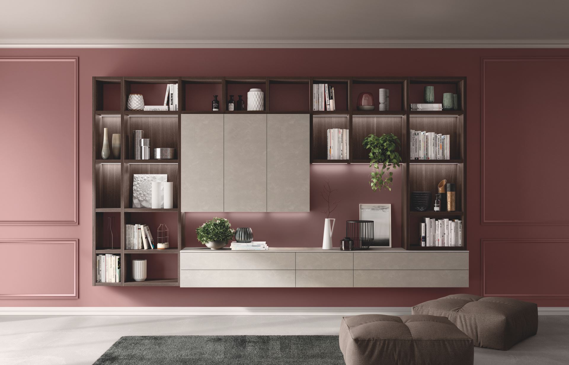 Diseño y fabricación de racks y bibliotecas en madera y estilo industrial